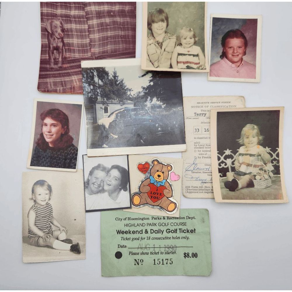 Vintage Photos Retro Paper Ephemera 1990s 1980s